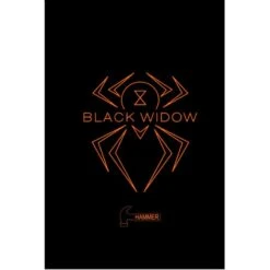 Hammer Black Widow Black Orange Logo Bowling Towel