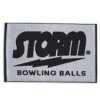 Storm Woven Bowling Towel Black Grey
