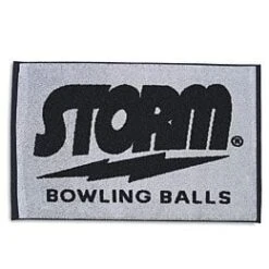 Storm Woven Bowling Towel Black Grey