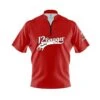 12Bagger Plain Red Fast Track CoolWick Bowling Jersey -Bowler Smart Shop 2023 12Bagger Red FAST TRACK Front