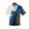 12Bagger Blue Flutter Fast Track CoolWick Bowling Jersey -Bowler Smart Shop 2023 12bagger Blue Flutter FAST TRACK Front