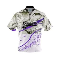 12Bagger Purple Granite Fast Track CoolWick Bowling Jersey