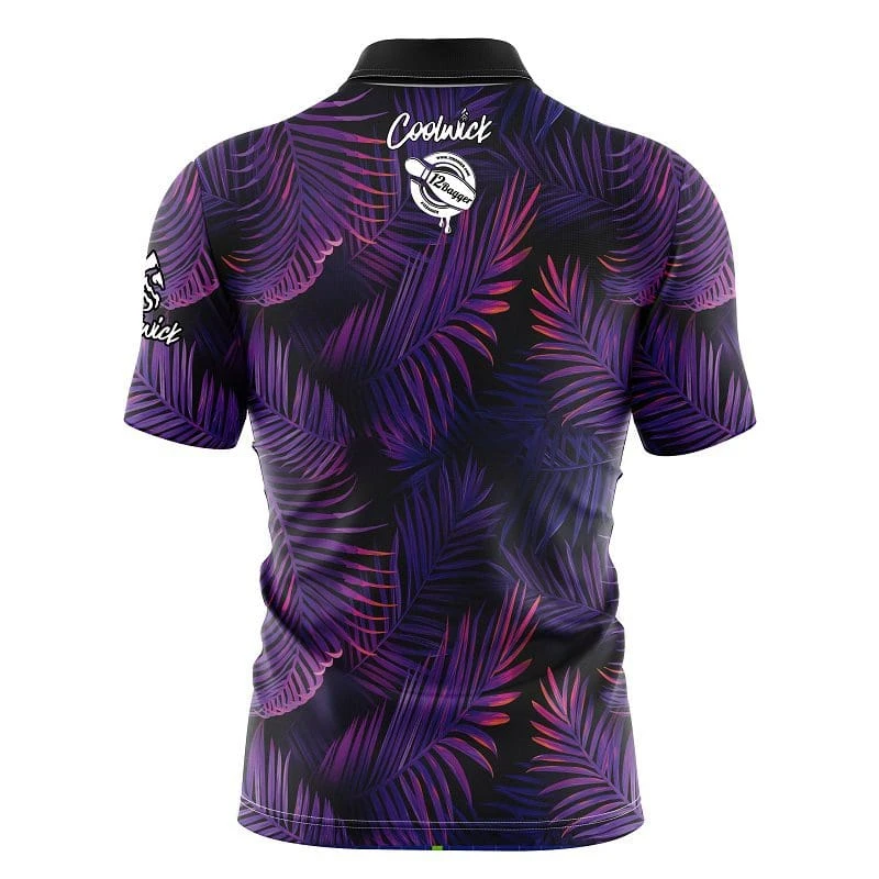 12Bagger Purple Jungle Fast Track CoolWick Bowling Jersey 4 12Bagger Purple Jungle Fast Track CoolWick Bowling Jersey - Image 2