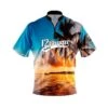 12Bagger Sunset Palm Trees Fast Track CoolWick Bowling Jersey -Bowler Smart Shop 2023 12bagger Sunset Palm Trees FAST TRACK Front