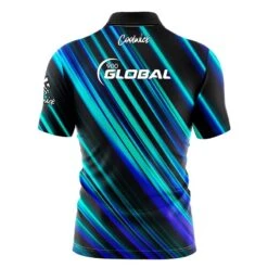 900 Global Blue Green Digital Stripes Fast Track CoolWick Bowling Jersey 7 900 Global Blue Green Digital Stripes Fast Track CoolWick Bowling Jersey -Bowler Smart Shop 2023 900 Blue Green Digital stripe Jersey back