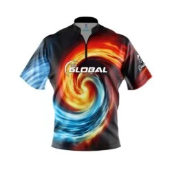 900 Global Fire And Ice Vortex Fast Track CoolWick Bowling Jersey