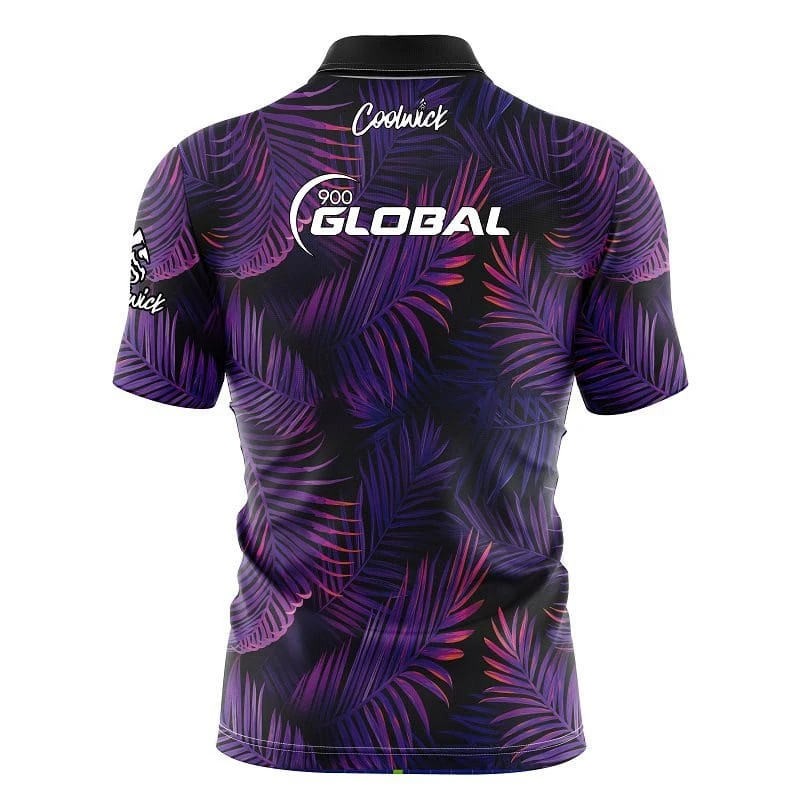 900 Global Purple Jungle Fast Track CoolWick Bowling Jersey 4 900 Global Purple Jungle Fast Track CoolWick Bowling Jersey - Image 2