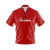 900 Global Plain Red Fast Track CoolWick Bowling Jersey -Bowler Smart Shop 2023 900 Global Red FAST TRACK Front