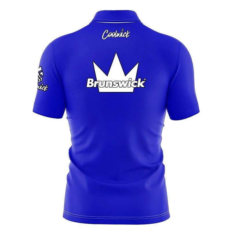 Brunswick Blue Fast Track CoolWick Bowling Jersey 4 Brunswick Blue Fast Track CoolWick Bowling Jersey - Image 2