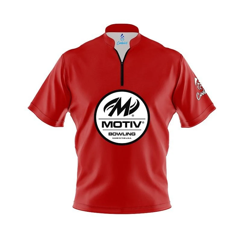 Motiv Plain Red Fast Track CoolWick Bowling Jersey 3 Motiv Plain Red Fast Track CoolWick Bowling Jersey