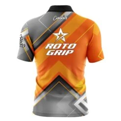 Roto Grip Orange Veneer Fast Track CoolWick Bowling Jersey -Bowler Smart Shop 2023 Roto Grip Orange Veneer FAST TRACK Back
