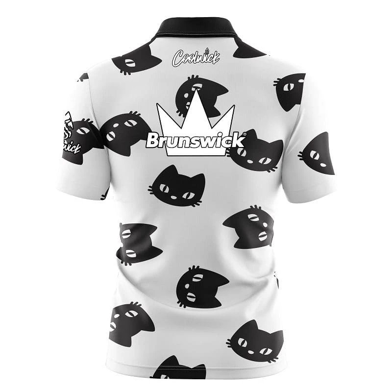 Brunswick Black Cats Fast Track CoolWick Bowling Jersey 4 Brunswick Black Cats Fast Track CoolWick Bowling Jersey - Image 2