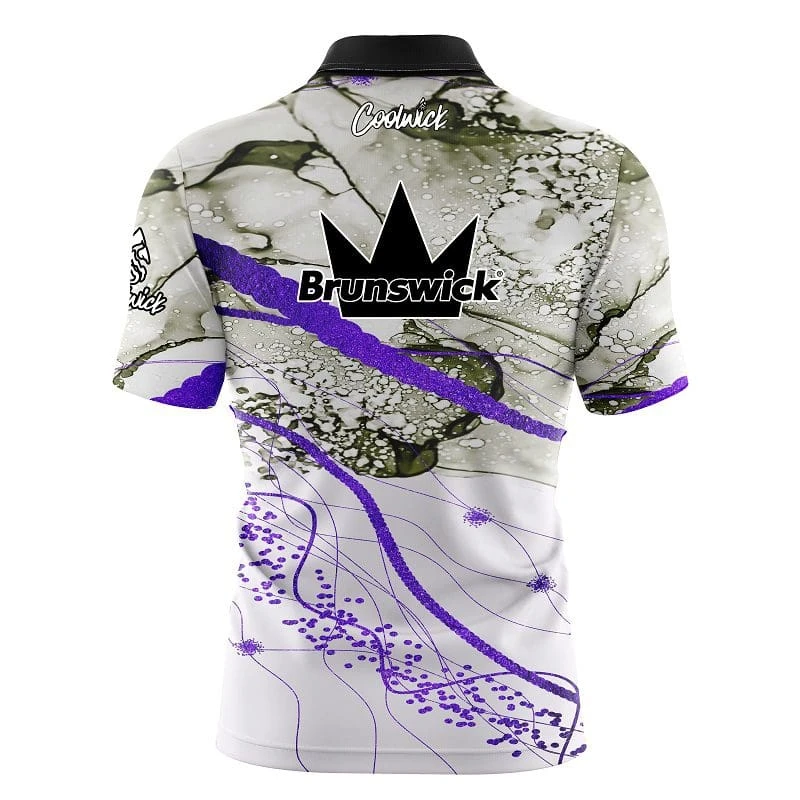 Brunswick Purple Granite Fast Track CoolWick Bowling Jersey 4 Brunswick Purple Granite Fast Track CoolWick Bowling Jersey - Image 2