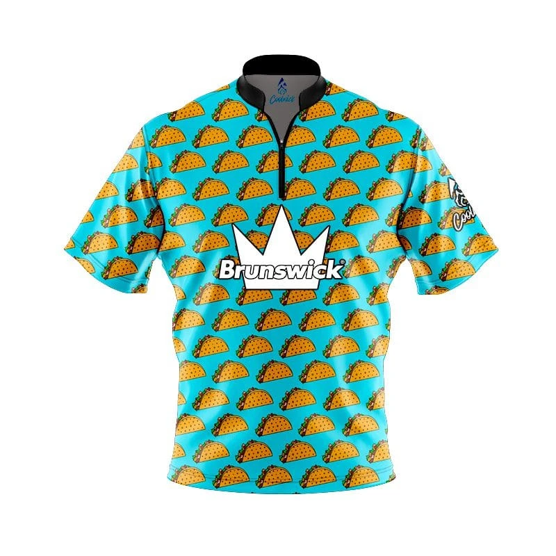 Brunswick Taco Fast Track CoolWick Bowling Jersey 3 Brunswick Taco Fast Track CoolWick Bowling Jersey