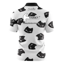 Hammer Black Cats Fast Track CoolWick Bowling Jersey 6 Hammer Black Cats Fast Track CoolWick Bowling Jersey -Bowler Smart Shop 2023 hammer Halloween Black Cats FAST TRACK Back