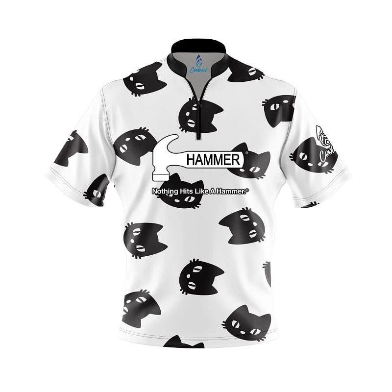 Hammer Black Cats Fast Track CoolWick Bowling Jersey 3 Hammer Black Cats Fast Track CoolWick Bowling Jersey