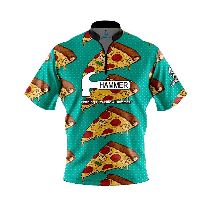 Hammer Pizza Fast Track CoolWick Bowling Jersey 3 Hammer Pizza Fast Track CoolWick Bowling Jersey