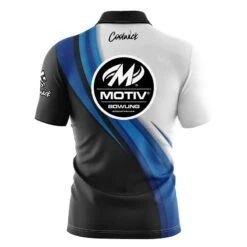 Motiv Blue Flutter Fast Track CoolWick Bowling Jersey -Bowler Smart Shop 2023 motiv Blue Flutter FAST TRACK back