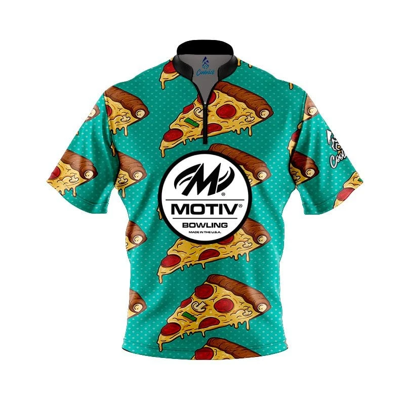 Motiv Pizza Fast Track CoolWick Bowling Jersey 3 Motiv Pizza Fast Track CoolWick Bowling Jersey