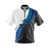 Roto Grip Blue Flutter Fast Track CoolWick Bowling Jersey -Bowler Smart Shop 2023 roto Blue Flutter FAST TRACK Front