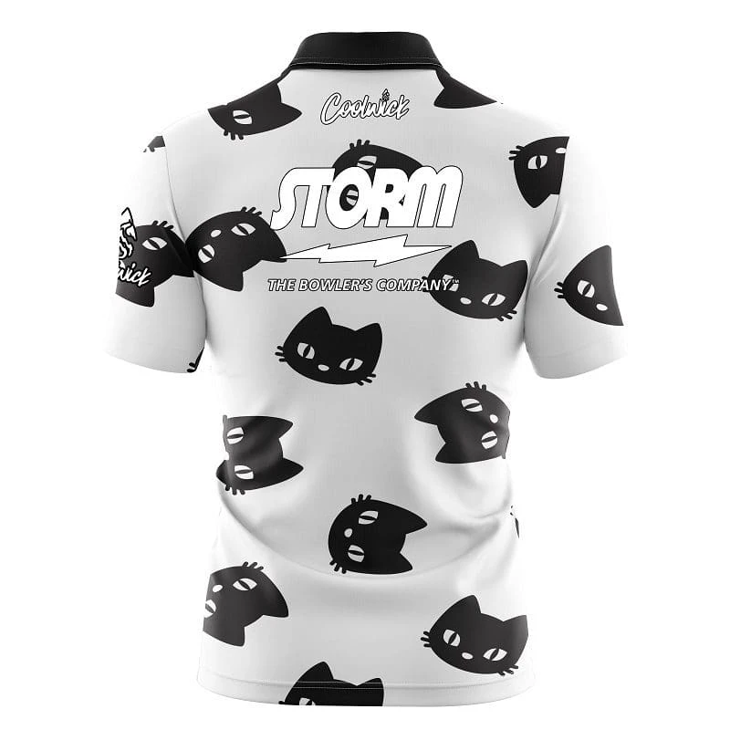 Storm Black Cats Fast Track CoolWick Bowling Jersey 4 Storm Black Cats Fast Track CoolWick Bowling Jersey - Image 2