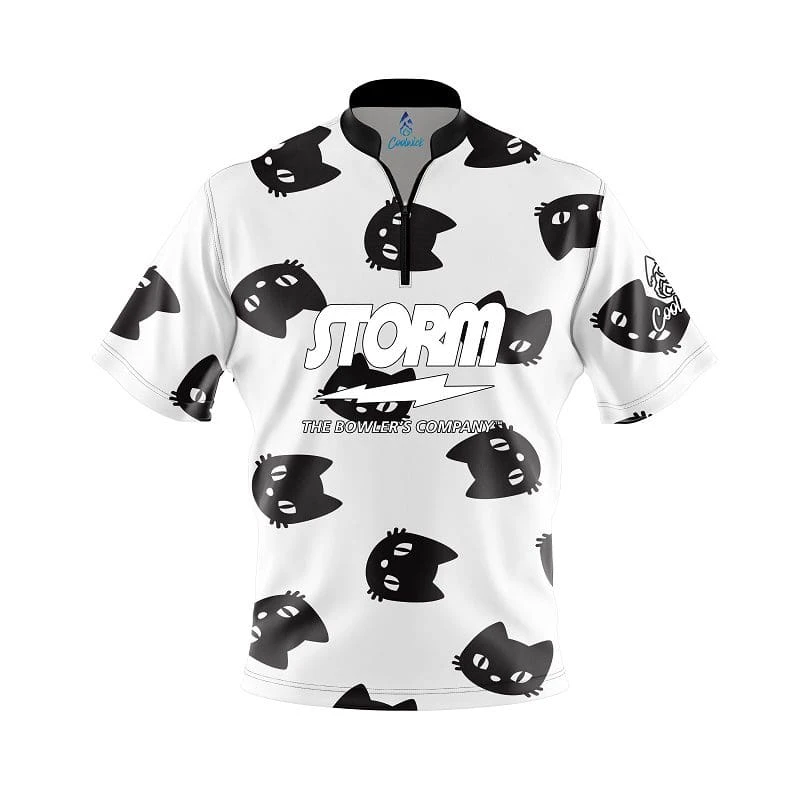 Storm Black Cats Fast Track CoolWick Bowling Jersey 3 Storm Black Cats Fast Track CoolWick Bowling Jersey
