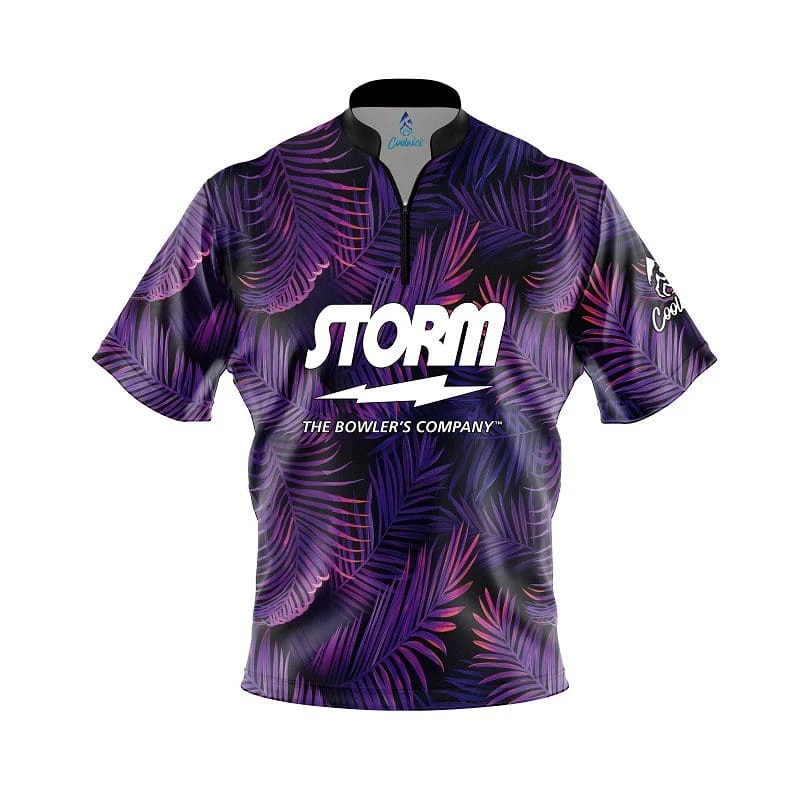 Storm Purple Jungle Fast Track CoolWick Bowling Jersey 3 Storm Purple Jungle Fast Track CoolWick Bowling Jersey