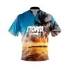 Storm Sunset Palm Trees Fast Track CoolWick Bowling Jersey -Bowler Smart Shop 2023 storm Sunset Palm Trees FAST TRACK Front