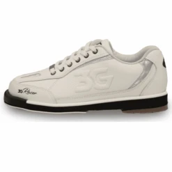 3G Mens Racer White Holo Left Hand Bowling Shoes
