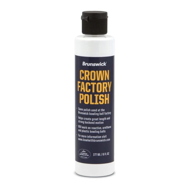 Brunswick Crown Factory Finish Bowling Ball Polish 6oz 3 Brunswick Crown Factory Finish Bowling Ball Polish 6oz