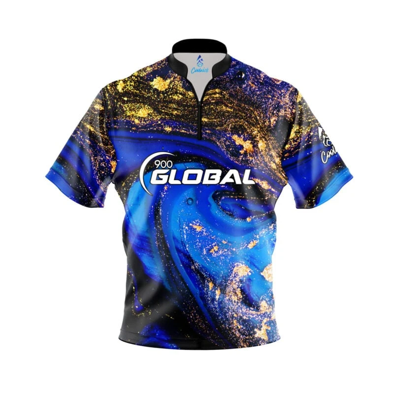 900 Global Blue Gold Liquid Marble Quick Ship CoolWick Sash Zip Bowling Jersey 3 900 Global Blue Gold Liquid Marble Quick Ship CoolWick Sash Zip Bowling Jersey