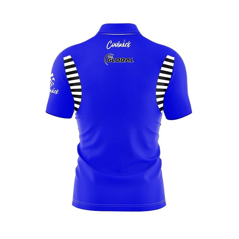 900 Global Vintage Blue S20BL Coolwick Bowling Jersey 4 900 Global Vintage Blue S20BL Coolwick Bowling Jersey - Image 2