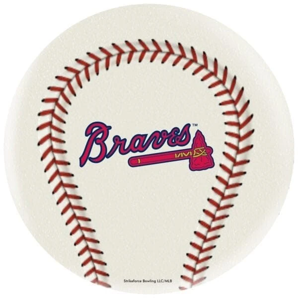 OTB MLB Atlanta Braves Baseball Bowling Ball 3 OTB MLB Atlanta Braves Baseball Bowling Ball