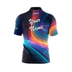 Ball Shape Fast Track CoolWick Bowling Jersey -Bowler Smart Shop Ball Shape Fast Track Name Back