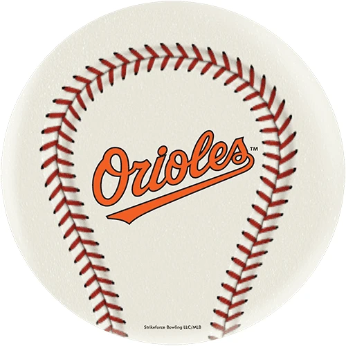OTB MLB Baltimore Orioles Baseball Bowling Ball 3 OTB MLB Baltimore Orioles Baseball Bowling Ball
