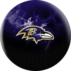 OTB NFL Baltimore Ravens On Fire Bowling Ball