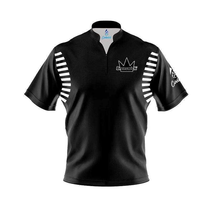 Brunswick Vintage Black S20B Coolwick Bowling Jersey 3 Brunswick Vintage Black S20B Coolwick Bowling Jersey
