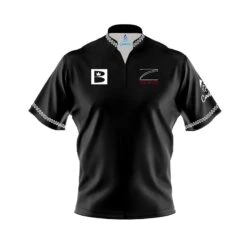 Brunswick Vintage Danger Zone Black Z90B Coolwick Bowling Jersey