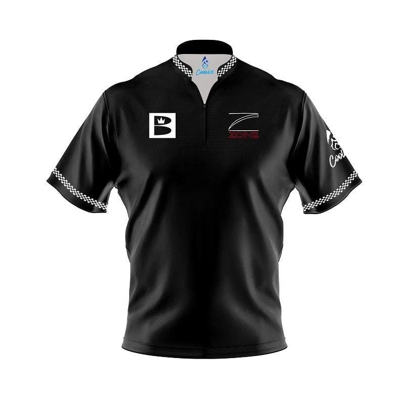 Brunswick Vintage Danger Zone Black Z90B Coolwick Bowling Jersey 3 Brunswick Vintage Danger Zone Black Z90B Coolwick Bowling Jersey