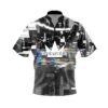Brunswick Glitch Quick Ship CoolWick Sash Zip Bowling Jersey