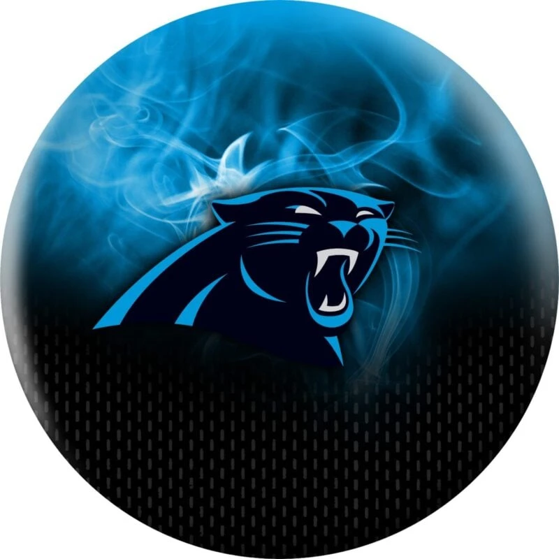OTB NFL Carolina Panthers On Fire Bowling Ball 3 OTB NFL Carolina Panthers On Fire Bowling Ball