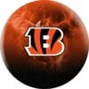 OTB NFL Cincinnati Bengals On Fire Bowling Ball -Bowler Smart Shop Cincinnati Bengals on fire F scaled 1