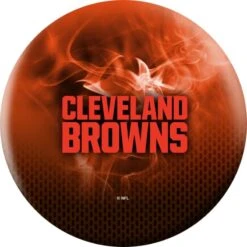 OTB NFL Cleveland Browns On Fire Bowling Ball -Bowler Smart Shop Cleveland Browns on fire B scaled 1