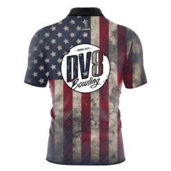 DV8 American Flag Quick Ship CoolWick Sash Zip Bowling Jersey -Bowler Smart Shop DV8 American flag back scaled 1 scaled 1