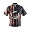 DV8 American Flag Quick Ship CoolWick Sash Zip Bowling Jersey