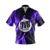 DV8 Liquid Plasma Purple Quick Ship CoolWick Sash Zip Bowling Jersey
