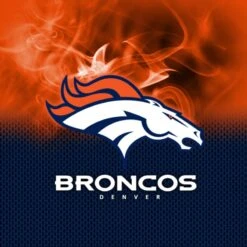 KR NFL Denver Broncos On Fire Bowling Towel