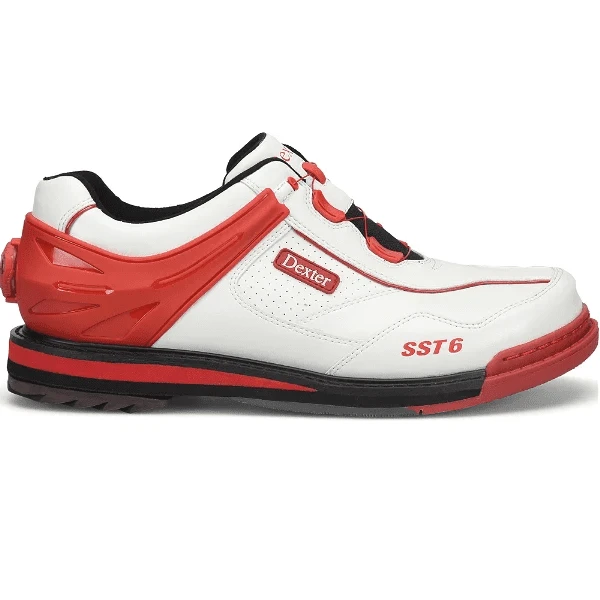 Dexter Mens SST 6 Hybrid BOA White Red Right Hand Wide Bowling Shoes 10 Dexter Mens SST 6 Hybrid BOA White Red Right Hand Wide Bowling Shoes - Image 8