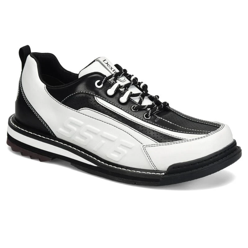 Dexter Mens SST 6 Hybrid LE White Black Left Hand Bowling Shoes 3 Dexter Mens SST 6 Hybrid LE White Black Left Hand Bowling Shoes