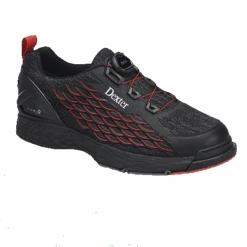Dexter Mens THE C9 Knit BOA Black Red Bowling Shoes